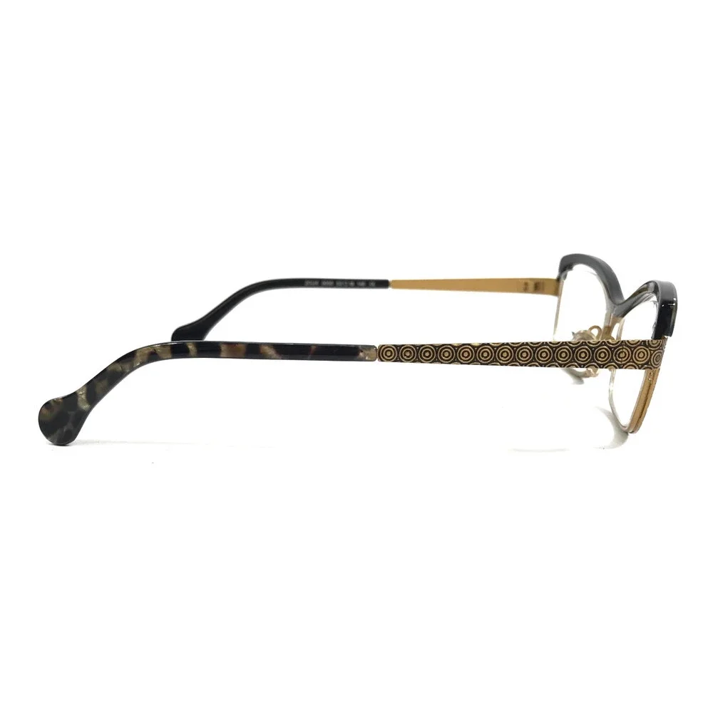 BOZ Eyeglasses Frames ZOUK 0050 Tortoise Gold Patterned Cat Eye 52-18-140